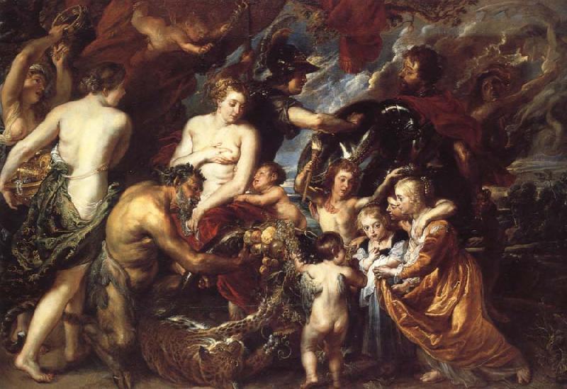 Peter Paul Rubens Minerva Protects Pax from Mars oil painting image